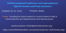 3rd international conference on semiconductors optoelectronics and nanostructures